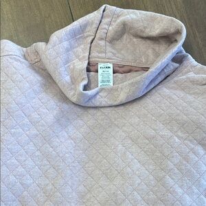 RBX Pink Turtleneck Sweater Quilted Design